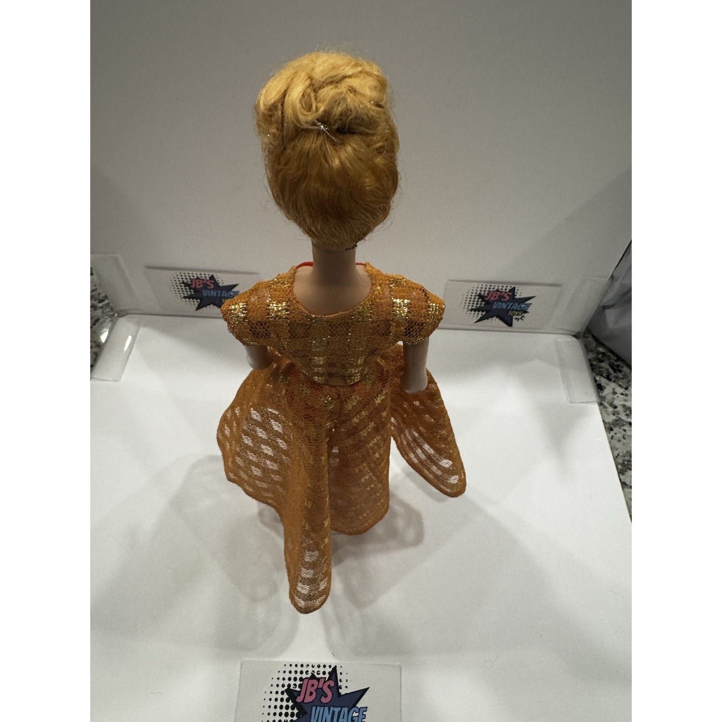 Beautiful Blonde Barbie #5 Updo Hair Wearing “Dinner At Eight”