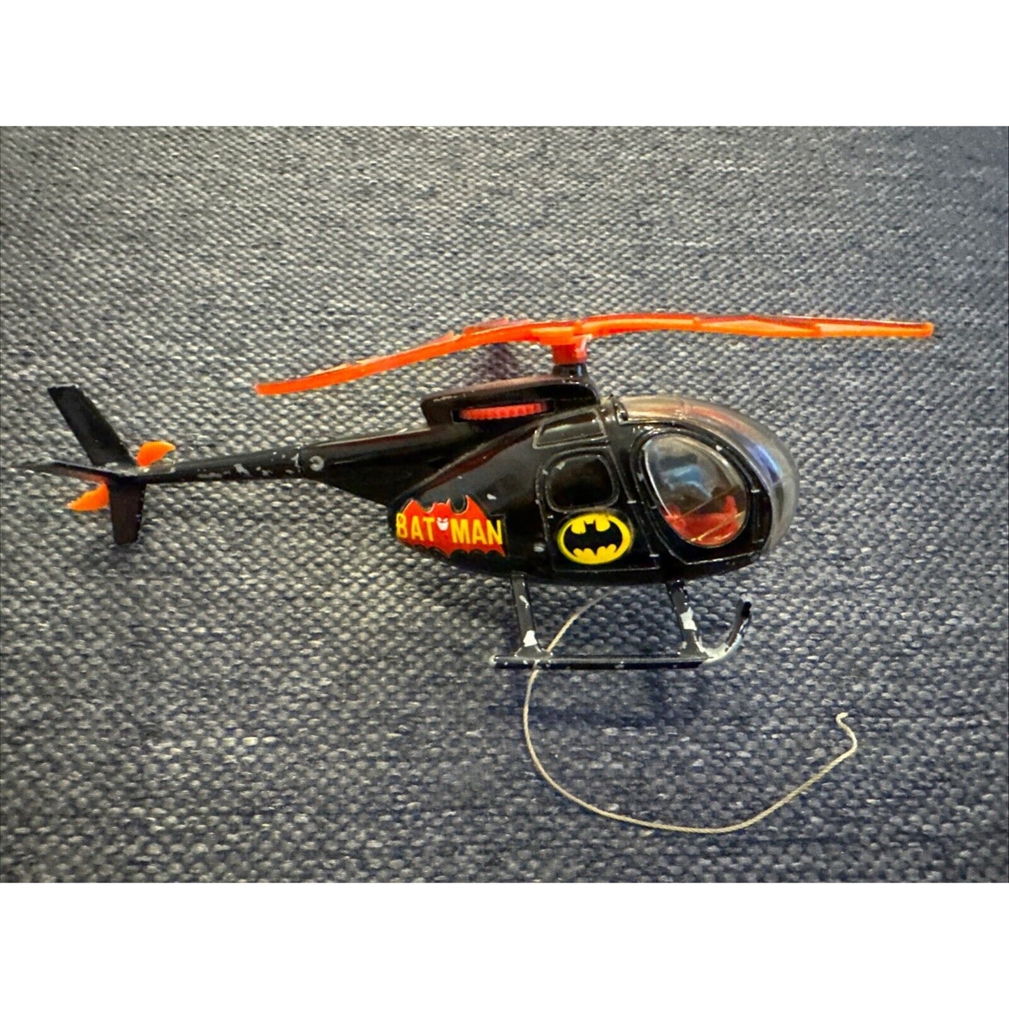 CORGI NO. 925 BATMAN'S BATCOPTER - VERY RARE Broken Propellor And One Skid