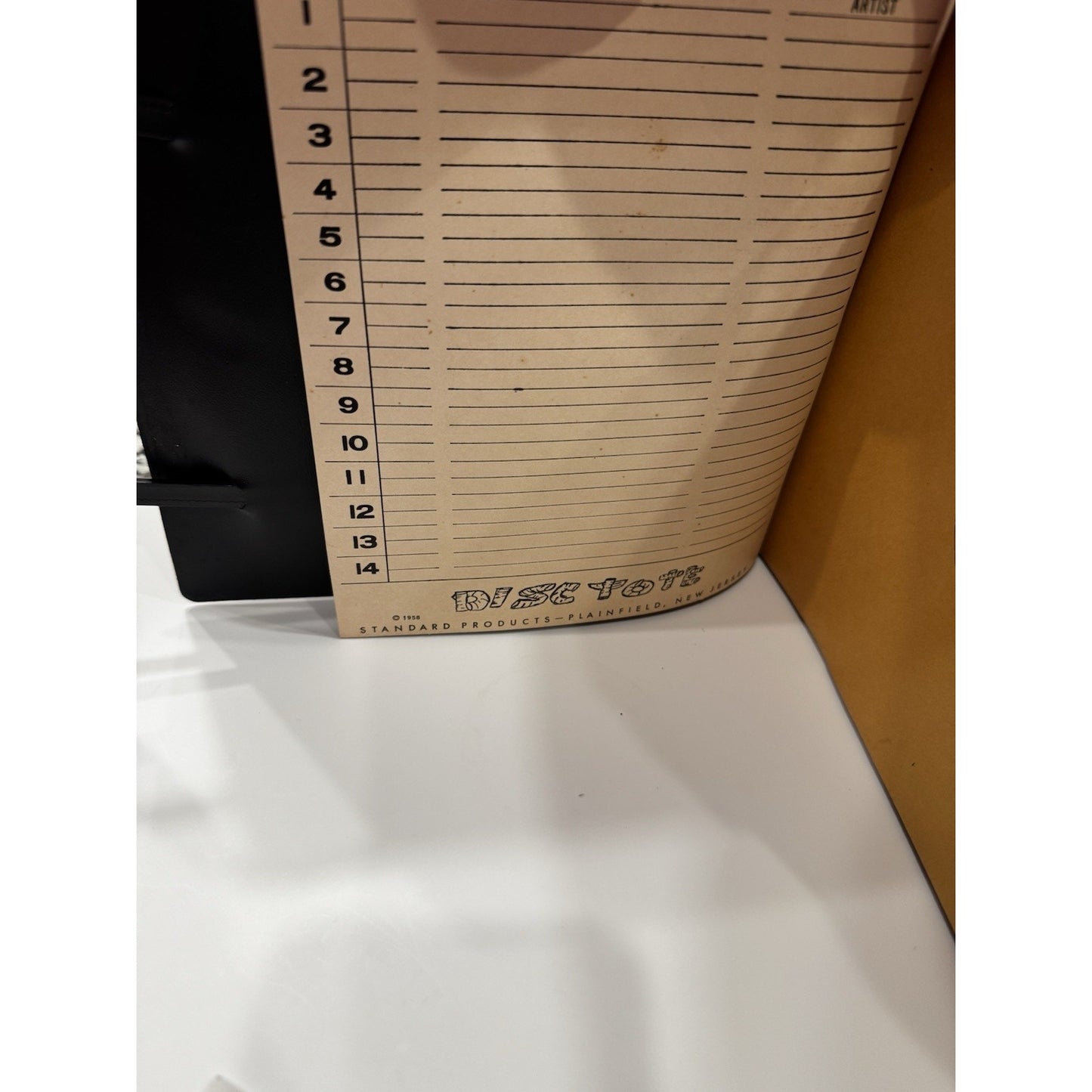 Complete Black 1961 Barbie Record Mattel Tune Tote Holds 10 Records