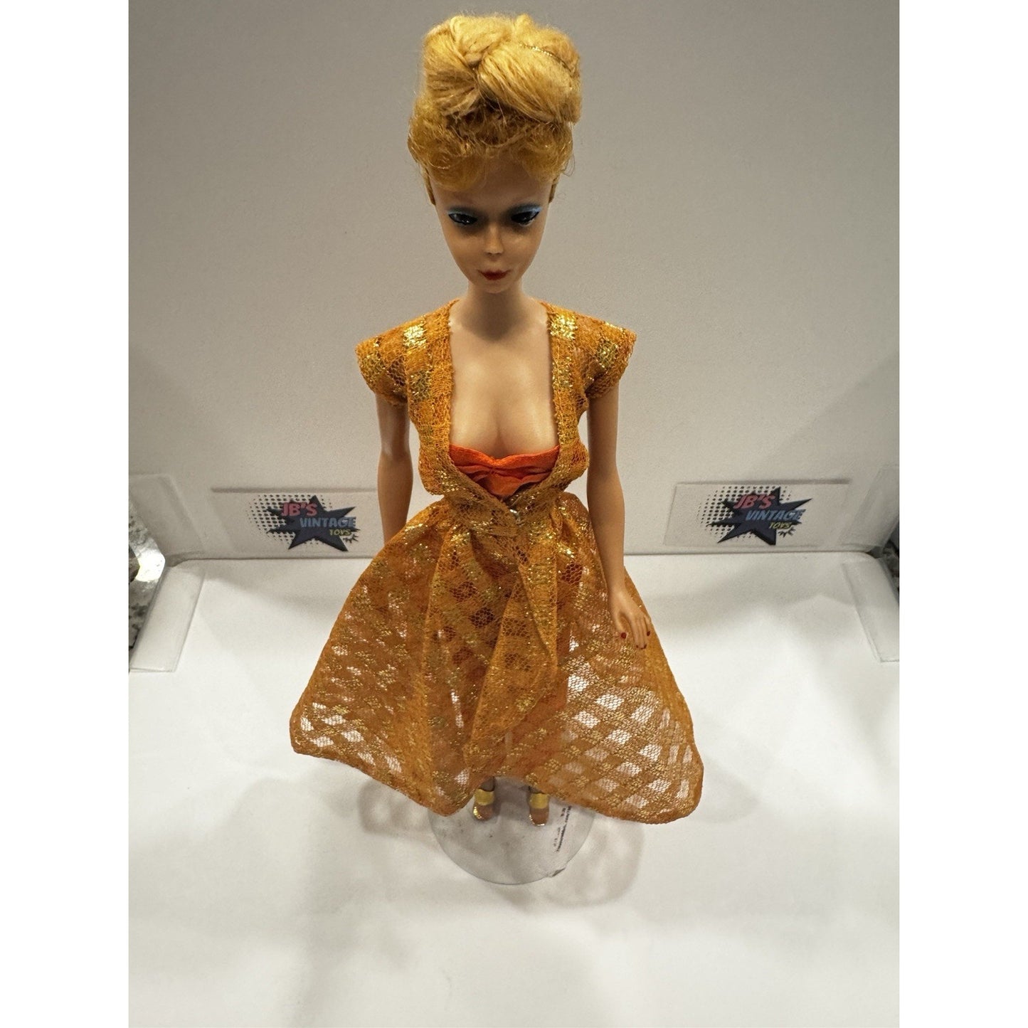Beautiful Blonde Barbie #5 Updo Hair Wearing “Dinner At Eight”
