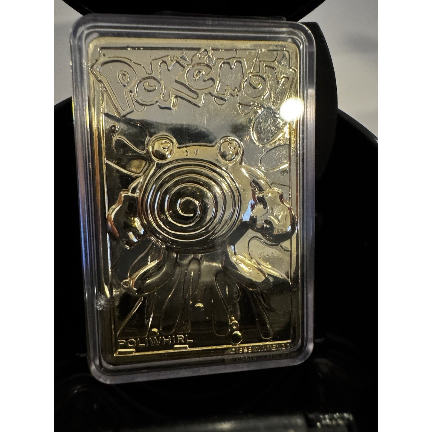 1999 Pokemon Burger King Limited Edition 23K Gold Plated Poliwhirl Card