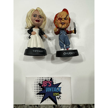 Sideshow Child's Play Bride of Chucky Little Big Heads Chucky & Tiffany Figures