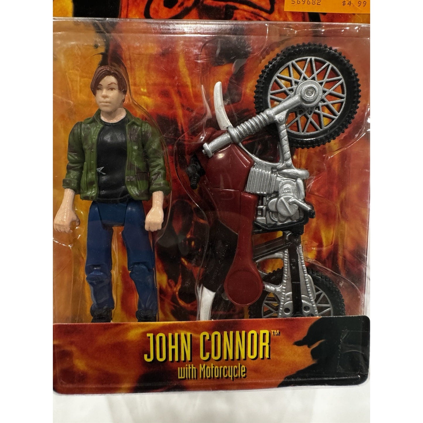 1997 Terminator 2 3-D John Connor W/ Motorcycle Action Figure Great Condition