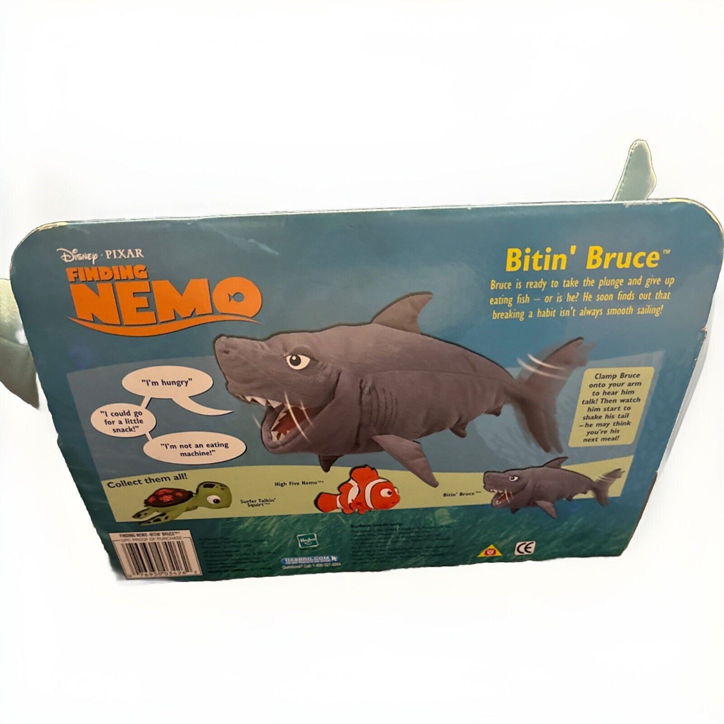 RARE Talking/Moving Bitin' Bruce The Shark 16" Finding Nemo Disney PIXAR 2002