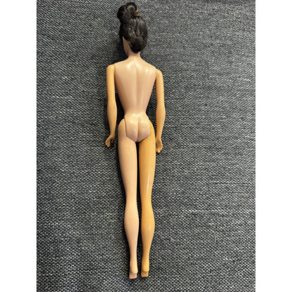 Vintage Barbie Doll #5 Ponytail Brunette In Unknown Branded Wedding Dress