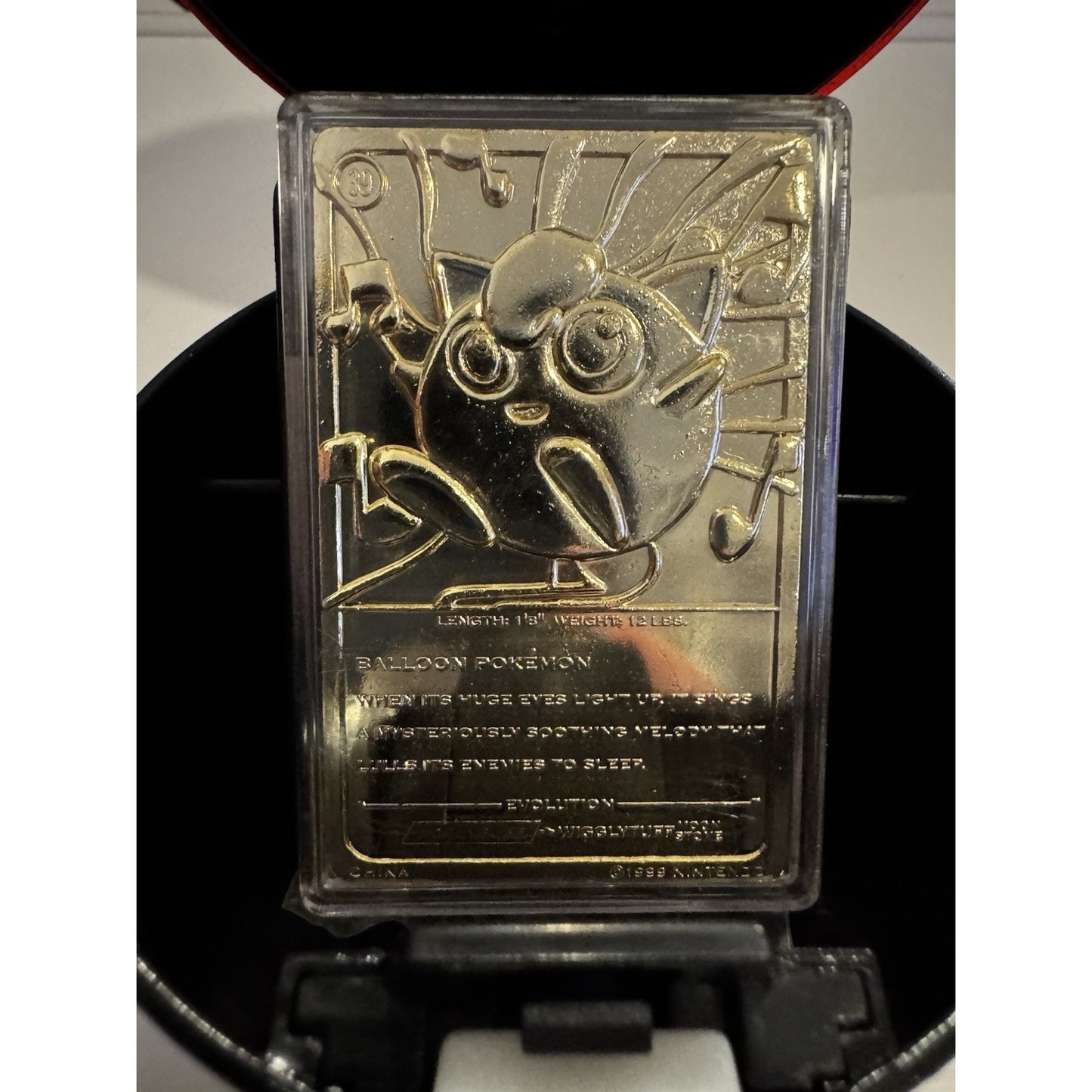 Pokemon Gotta Catch Them All 23K Gold Plated Pokemon Jigglypuff Card Burger King