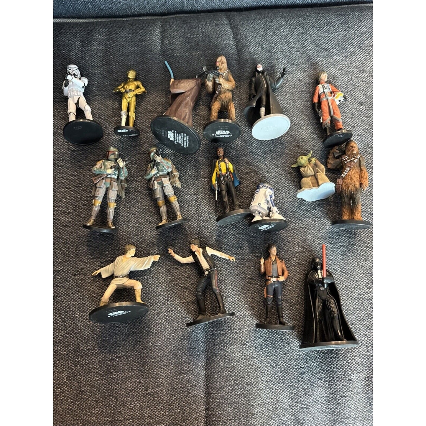 Star Wars Mega Figurine Set Disney Store New Sealed Box 16 figures w stands