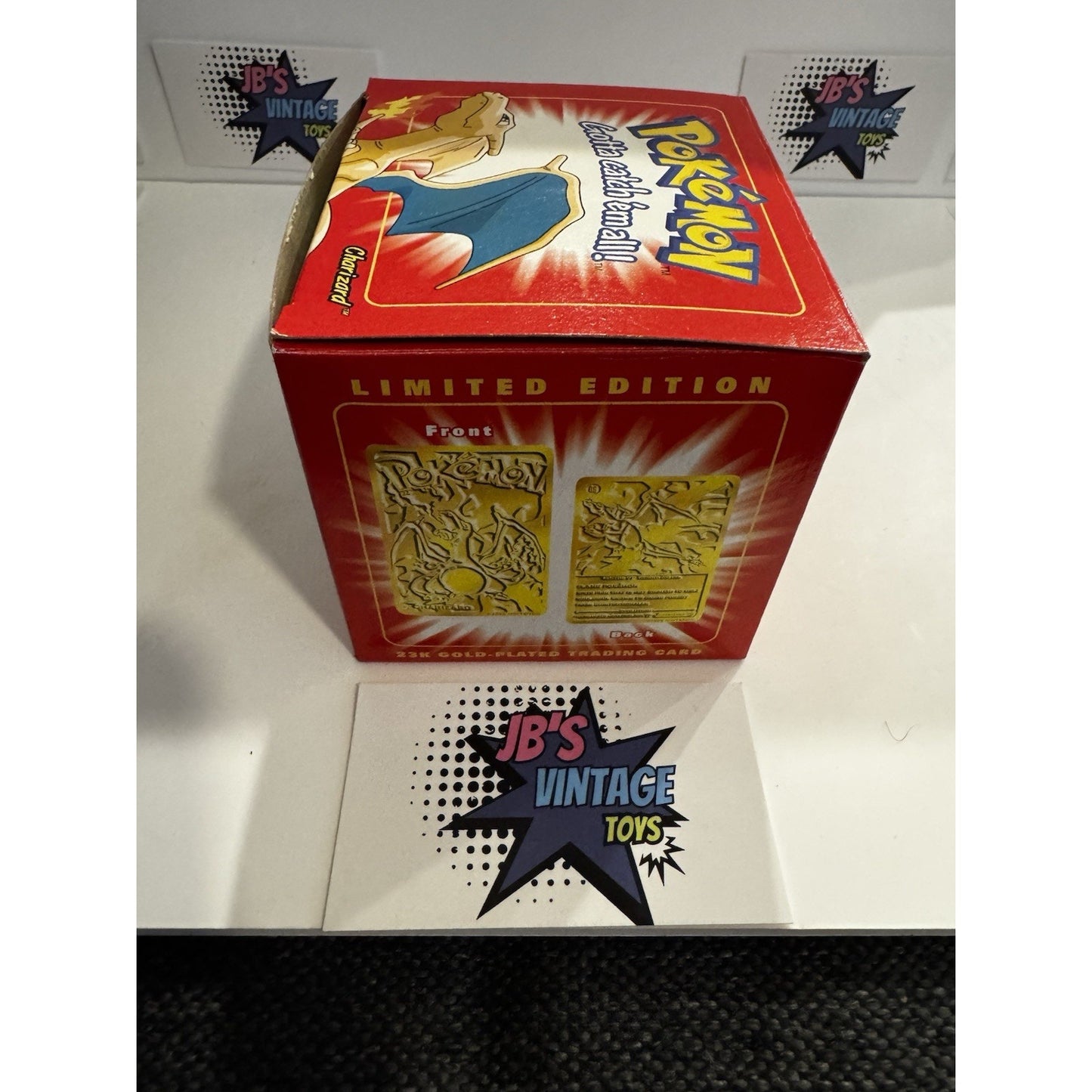 Pokemon Catch Them All 23K Gold Plated Trading Card Pokeball Charizard Mint Box