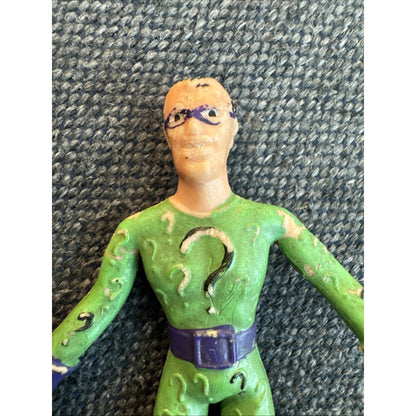 RIDDLER BEND ‘N FLEX - Mego 5” Rubber Bendable Figure - 1974 VG+ Condition