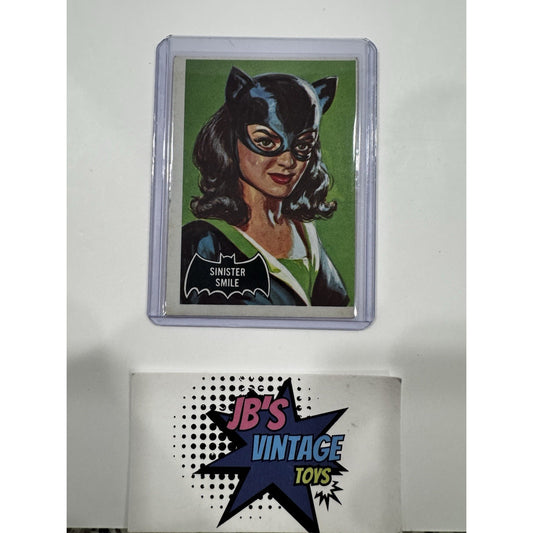 1966 Topps Batman Black Bat #27 Sinister Smile Good Condition