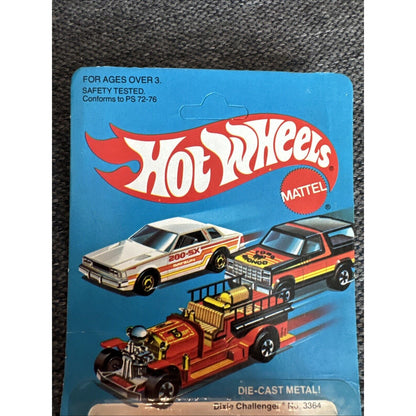 1983 MATTEL HOT WHEELS DIXIE CHALLENGER 3364 DIE CAST METAL CAR Unpunched