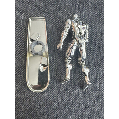 Vtg 1994 MARVEL COMICS SILVER SURFER 8" Posable Figure & Surfboard Toy Biz