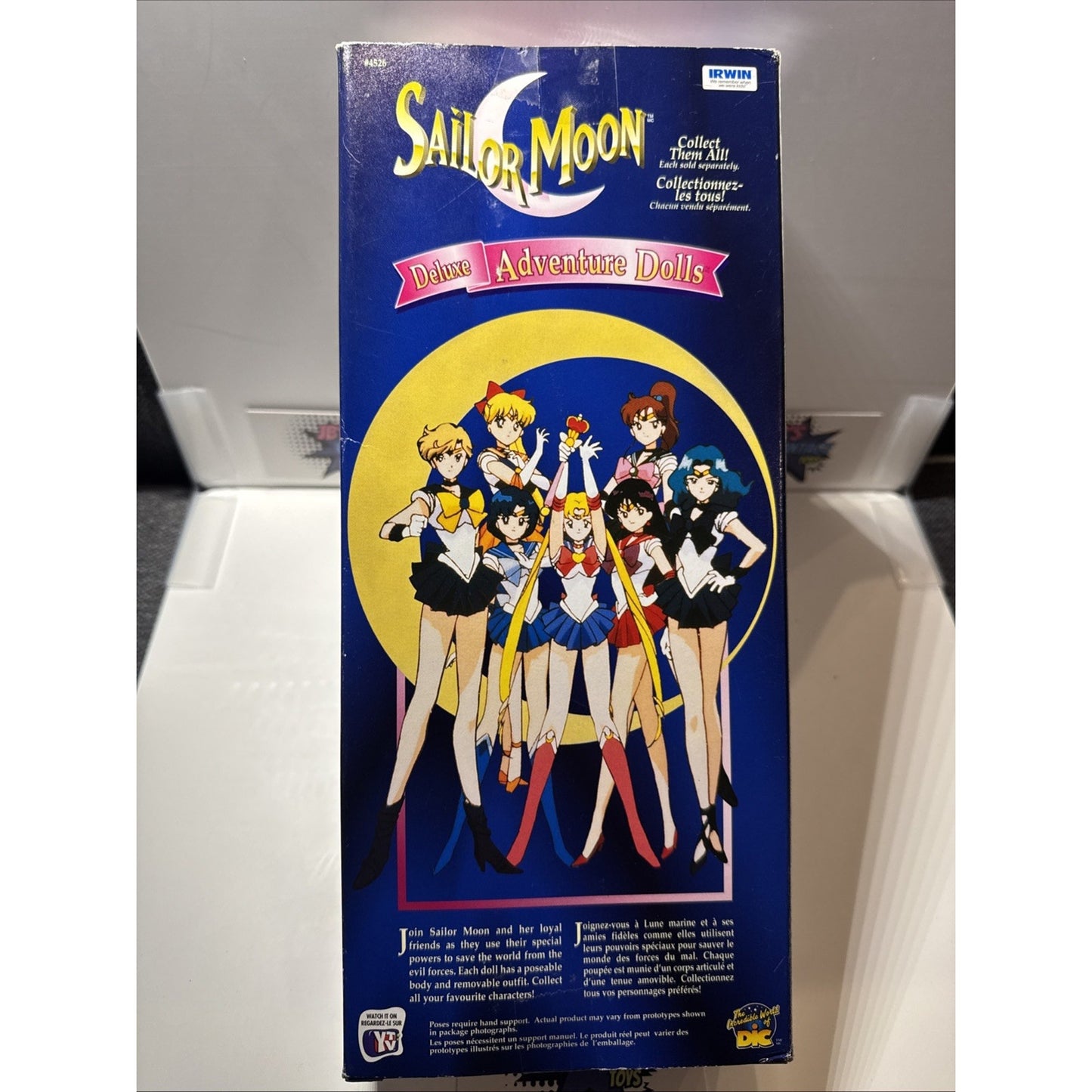 11.5" Sailor Moon Deluxe Adventure Doll Professor Tomoe W/Bonus Luna Irwin