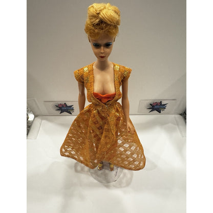 Beautiful Blonde Barbie #5 Updo Hair Wearing “Dinner At Eight”