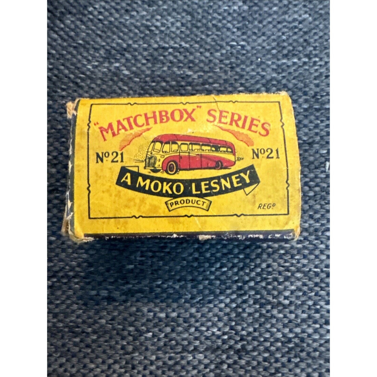 Matchbox #21A Long Distance Coach 1956 In Original B1 Box