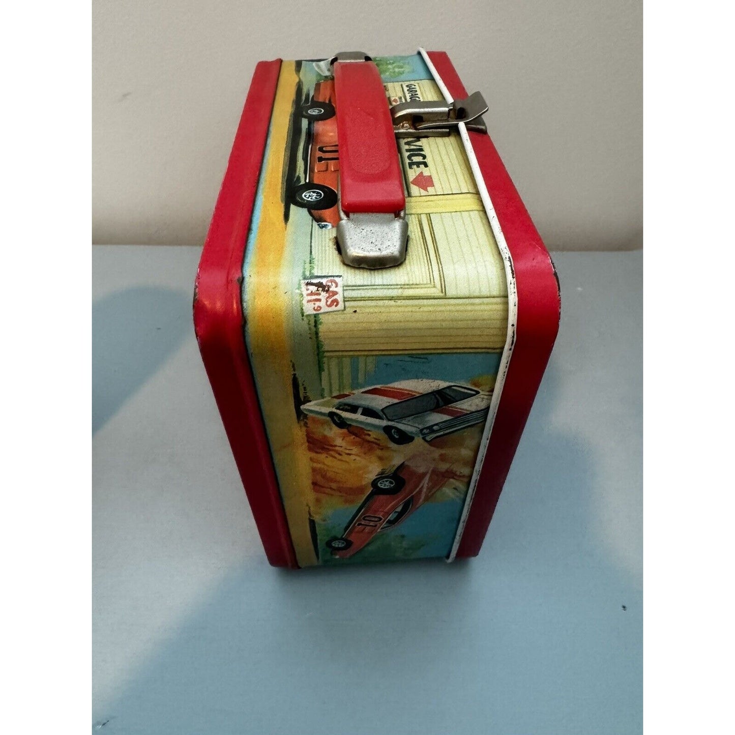 VINTAGE 1980 ALADDIN METAL LUNCH BOX Dukes OF Hazzard Thermos 1980s General Lee