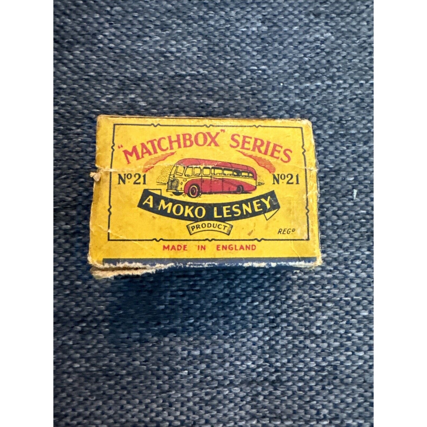 Matchbox #21A Long Distance Coach 1956 In Original B1 Box