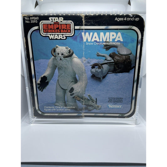 VINTAGE 1981 Kenner Star Wars ESB Wampa w/ Original Great Box Appeal w/ Acrylic