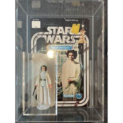 STAR WARS TAIWAN PRINCESS LEIA 1977 W/CARD BACK And acrylic Case NO REPRO