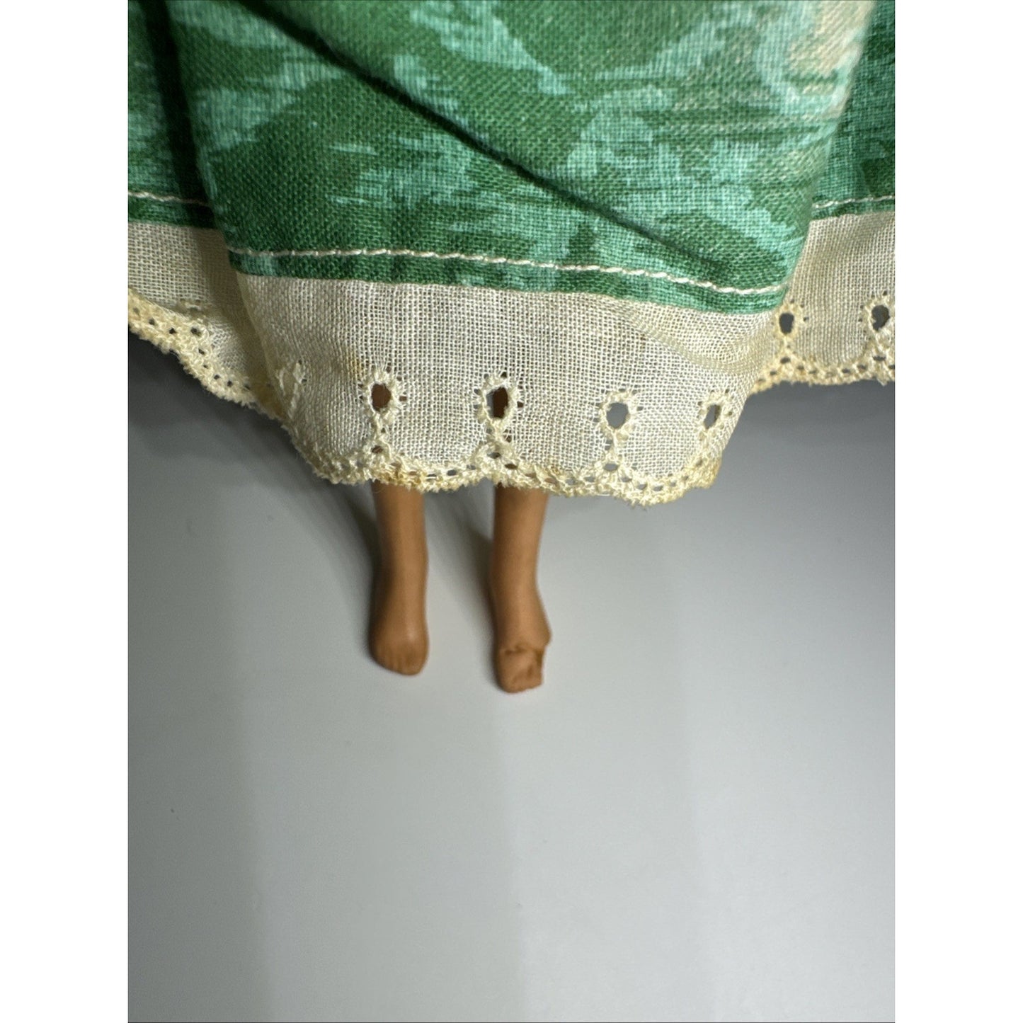 Vintage 1960’s Barbie Bubblecut Blonde wearing Green Sheath Dress