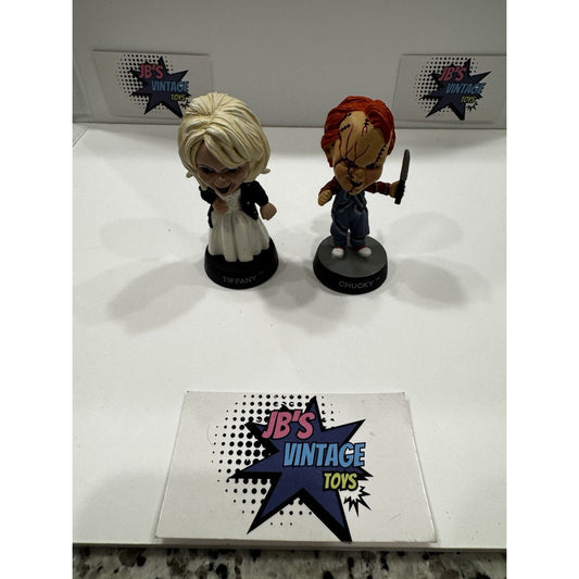 Sideshow Child's Play Bride of Chucky Little Big Heads Chucky & Tiffany Figures