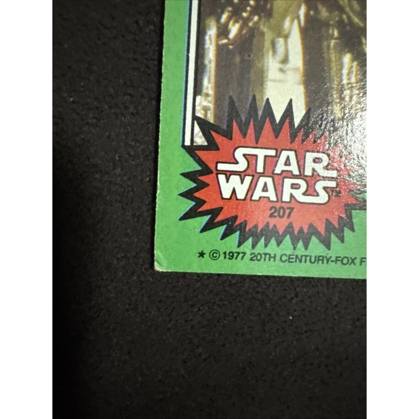 1977 Star Wars Card C-3PO GOLDENROD Error & Corrected Airbrushed Card