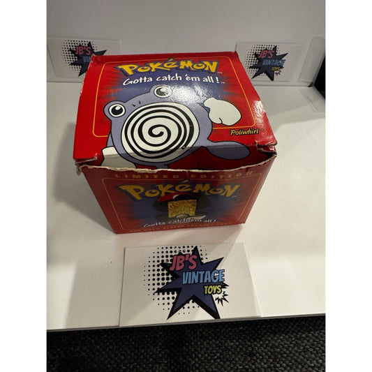 1999 Pokemon Burger King Limited Edition 23K Gold Plated Poliwhirl Card