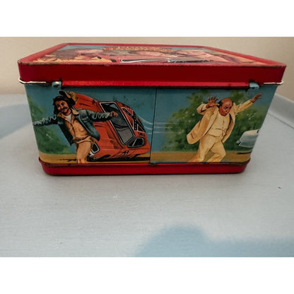 VINTAGE 1980 ALADDIN METAL LUNCH BOX Dukes OF Hazzard Thermos 1980s General Lee