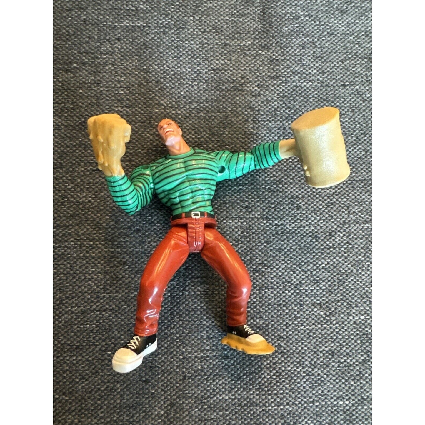 Spiderman Animated Series 1998 Flip N Trap Sandman Figure Sneak Attack