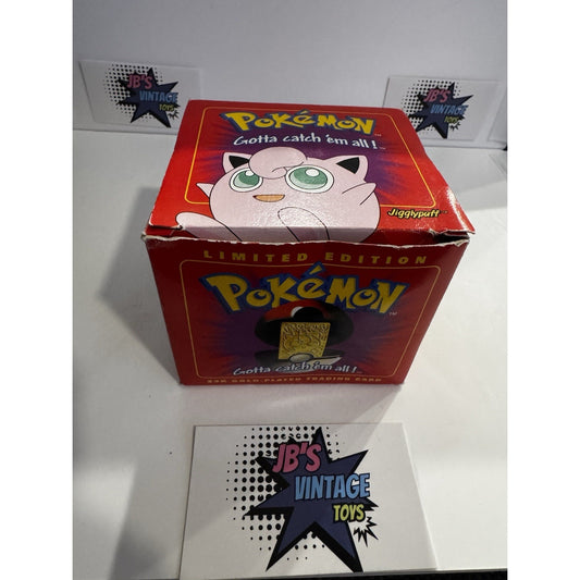 Pokemon Gotta Catch Them All 23K Gold Plated Pokemon Jigglypuff Card Burger King