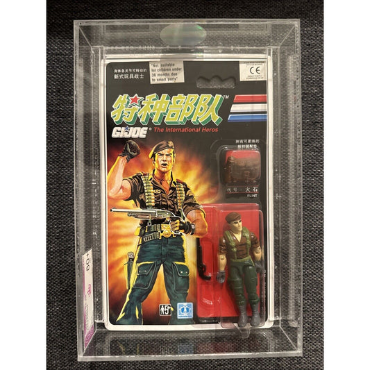 Vintage GI Joe Flint V1 Chinese Card MOSC Graded APG 80 NM+ 1992 China Version