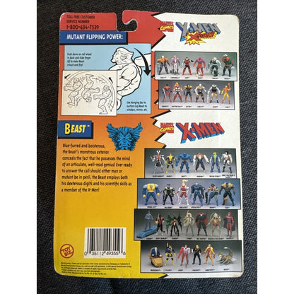 Beautiful ToyBiz X-Men Beast Action Figure 1994 Mutant Flipping Power Figure