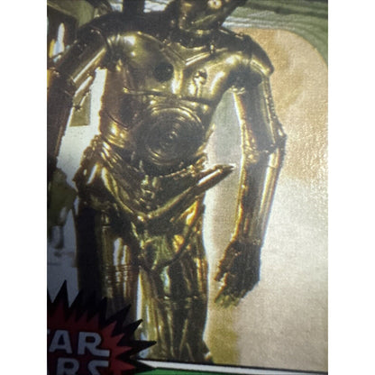 1977 Star Wars Card C-3PO GOLDENROD Error & Corrected Airbrushed Card